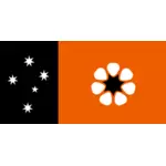A bandeira do território do Norte gráficos vetoriais